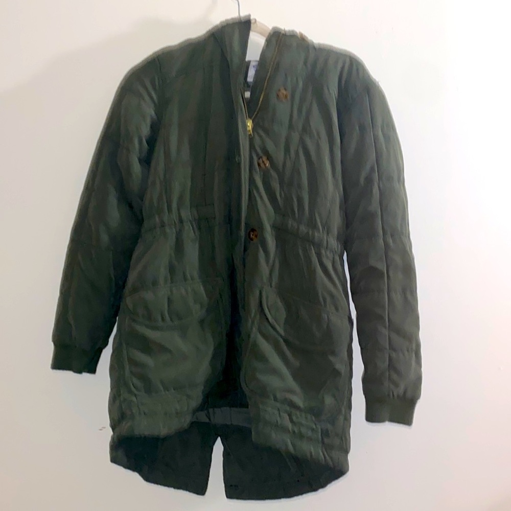 Old Navy dark green coat
